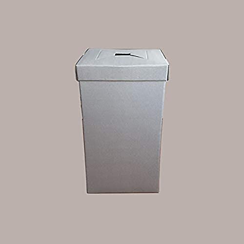 LUCGEL Srl Box aus Karton für Karten, Büro, Farbe Taupe, 29 x 29 x 50 cm, Mülleimer von Lucgel