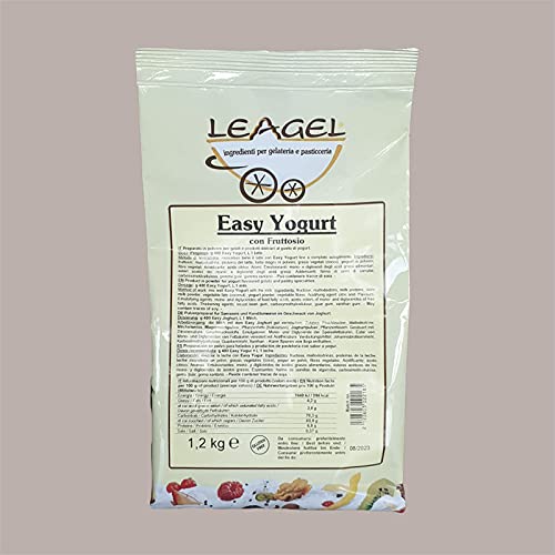 Leagel 1,2 kg Pulver für Eiscreme, Easy Yogurt, mit Frucht, Kunsthandwerk. von Lucgel