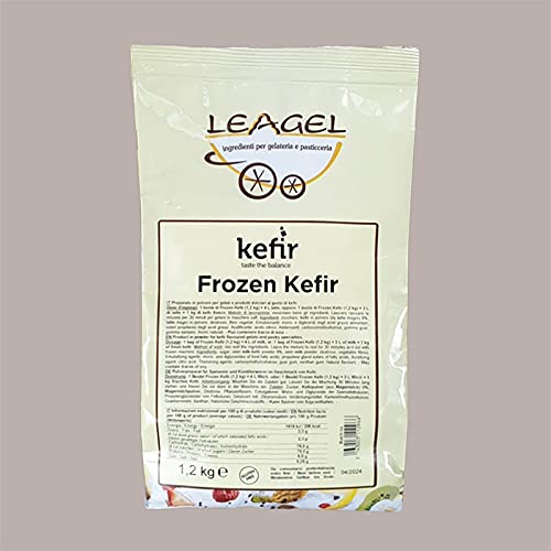 Lucgel Srl 1,2 kg Fertigpulver Frozen Soft Yogurt Kefir Leagel Geschmack für handwerkliches Eis und Gebäck von Lucgel