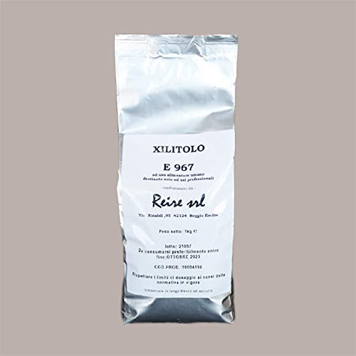 Lucgel XYLITOL E967 Süßstoff Ideal für Konfetti und Kaugummi - 1 Kg - von Lucgel