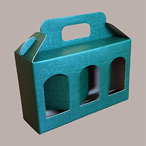 Lucgel Srl 10 Stück Gläser mit 2 Löchern aus Seidenpapier, grün, 19 x 6 x 12 cm, für Cremes und Dips, Geschenk Lucgel Srl 10 Stück Gläser mit 2 Löchern aus Seidenpapier, grün, 19 x 6 x 12 cm, für Cremes und Dips, Geschenk von Lucgel