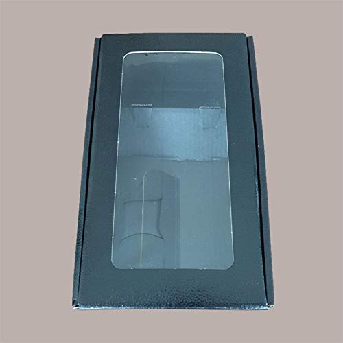 Lucgel Srl 10 Stück Schachtel aus Karton 2 Flaschen mit Sichtfenster Leder schwarz 340x185H90 Etui aus Papier Lucgel Srl 10 Stück Schachtel aus Karton 2 Flaschen mit Sichtfenster Leder schwarz 340x185H90 Etui aus Papier von Lucgel