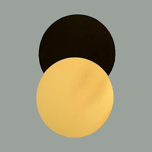 Lucgel Srl 10 kg Scheibenplatte aus lebensmittelechtem Papier, Farbe Gold mit glattem Rand dm 30 | Süßigkeitenunterlage von Lucgel