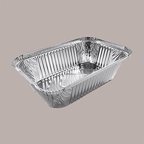 Lucgel Srl 100 Stück Rechteckiger Aluminiumbehälter 2 Portionen R45L 202x137H50 Contital für die Lieferung von Lebensmitteln von Lucgel