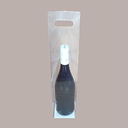 Lucgel Srl 20 Stück Transparent 1 Flasche Beutel 90x90H430 Verstärkter Kartonboden Lucgel Srl 20 Stück Transparent 1 Flasche Beutel 90x90H430 Verstärkter Kartonboden von Lucgel