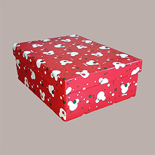 Lucgel Srl 3 Stück Aufbewahrungsbox + Deckel aus Papier Mickey's Disney 380 x 260 H 130 Weihnachten Geschenkbox Aufbewahrungsbox von Lucgel