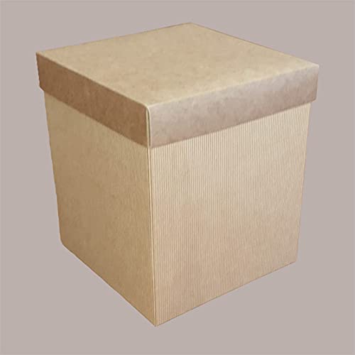 Lucgel Srl 5 Stück Aufbewahrungsboxen + Deckel Papier Welle Havanna 250 x 250 x 200 mm Geschenk Weihnachten Aufbewahrungsbox Lucgel Srl 5 Stück Aufbewahrungsboxen + Deckel Papier Welle Havanna 250 x 250 x 200 mm Geschenk Weihnachten Aufbewahrungsbox von Lucgel