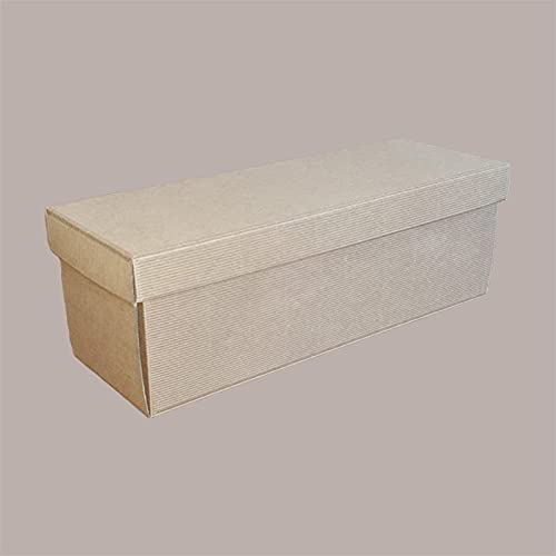 Lucgel Srl 5 Stück Flaschenhalter 1 + Deckel aus Papier, gewellt, 420 x 140 x 140 mm, für Geschenkverpackungen Lucgel Srl 5 Stück Flaschenhalter 1 + Deckel aus Papier, gewellt, 420 x 140 x 140 mm, für Geschenkverpackungen von Lucgel