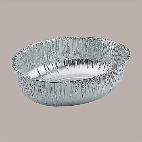 Lucgel Srl 50 Stück Aluminiumbehälter oval für Hühner und Lebensmittel verschiedene E1G 273x225H76 Contital Delivery Lucgel Srl 50 Stück Aluminiumbehälter oval für Hühner und Lebensmittel verschiedene E1G 273x225H76 Contital Delivery von Lucgel