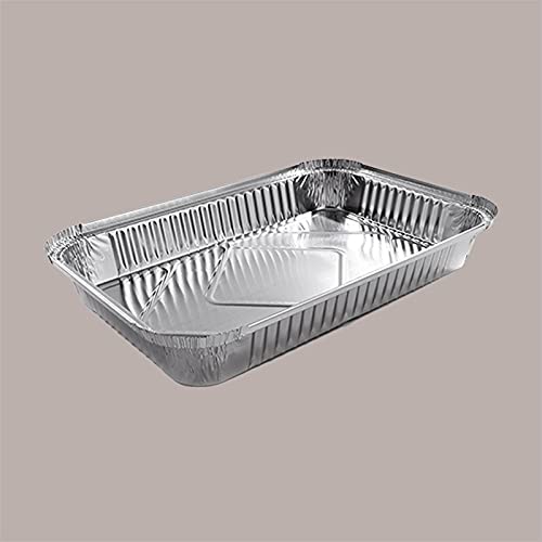 Lucgel Srl 50 Stück Rechteckiger Aluminiumbehälter 6 Portionen R2L 318x214H39 Contital für die Lieferung von Lebensmitteln von Lucgel