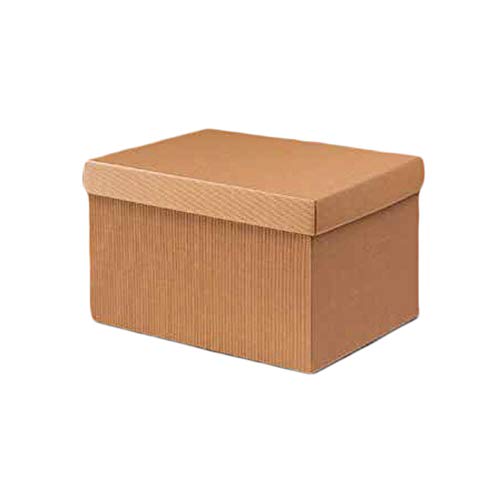 Truhe mit Deckel aus Papier, Wellpappe, Havanna 39 x 29 x 24 cm mit Geschenkbox, braun gewellt Truhe mit Deckel aus Papier, Wellpappe, Havanna 39 x 29 x 24 cm mit Geschenkbox, braun gewellt von Lucgel