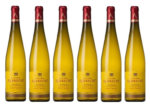 6x 0,75l - 2021er - Lucien Albrecht - Réserve - Pinot Blanc - Alsace A.O.P - Elsass - Frankreich - Weißwein trocken von Lucien Albrecht