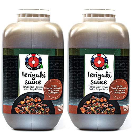 Lucky Label - 2er Set Teriyaki Marinade und Sauce in 2 Liter Flasche - Original Teriyakisauce Terijakisoße aus Thailand Lucky Label - 2er Set Teriyaki Marinade und Sauce in 2 Liter Flasche - Original Teriyakisauce Terijakisoße aus Thailand von Riyami
