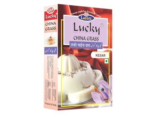 LUCKY Chinagras (Kesar) Nachtisch 100g [2 Stück] von Lucky Masale