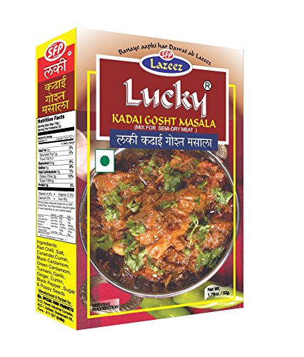 Lucky Kadhai Gosht Gewürzmischung (Packung mit 3 Stück) von Lucky