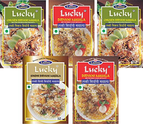 Lucky Masale 5 Graf Combo Biryani Masala, 1,76 oz von Lucky