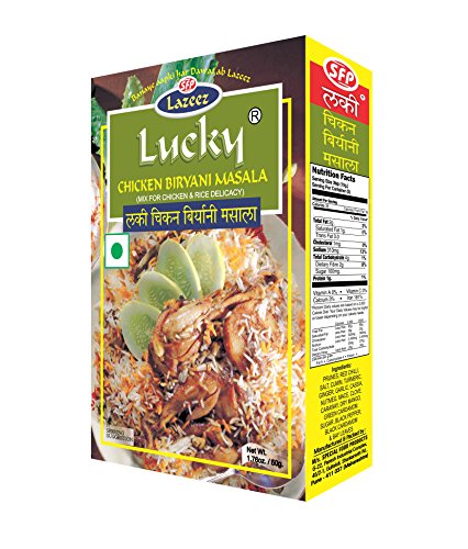 Lucky Masale Hühnchen Biryani Masala (1,7 oz), 5er Pack von Lucky Masale