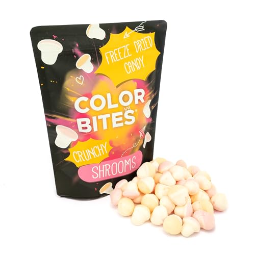 Lucky Treats Color Bites - gefriergetrocknete Süßigkeiten - 100g Crunchy Shrooms - Amerikanische Freeze Dried Candy - knusprige Schaumpilze Lucky Treats Color Bites - gefriergetrocknete Süßigkeiten - 100g Crunchy Shrooms - Amerikanische Freeze Dried Candy - knusprige Schaumpilze von Lucky Treats