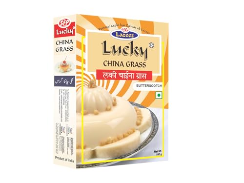 Lucky China Grass (Butterscotch-Geschmack), 100 g, 2 Stück von Lucky