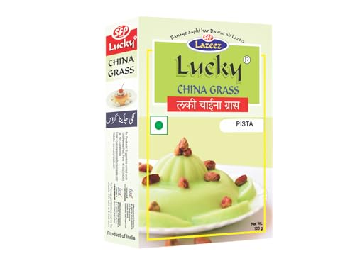 Lucky Chinagras-Dessert (Pista-Geschmack) 100g [2 Stück] von Lucky