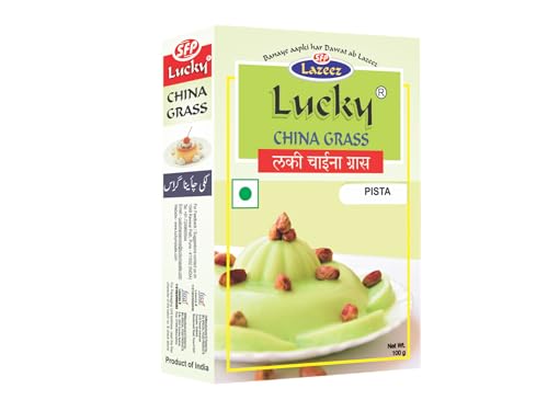 Lucky Chinagras-Dessert (Pista-Geschmack) 100g [3 Stück] von Lucky
