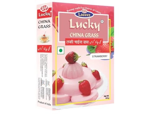 Lucky Chinagras-Dessert 100g (Himbeergeschmack) [2 Stück] von Lucky