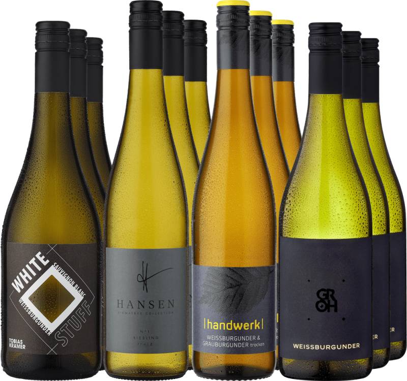 12er-Probierpaket »Weißwein-Vielfalt aus Deutschland« von Ludwig von Kapff GmbH