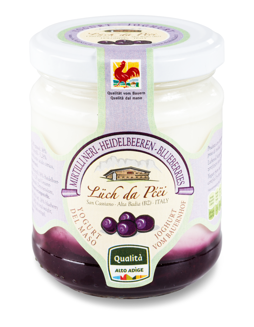 Joghurt mit Heidelbeeren Alta Badia Joghurt mit Heidelbeeren Alta Badia von Lüch da Pcëi