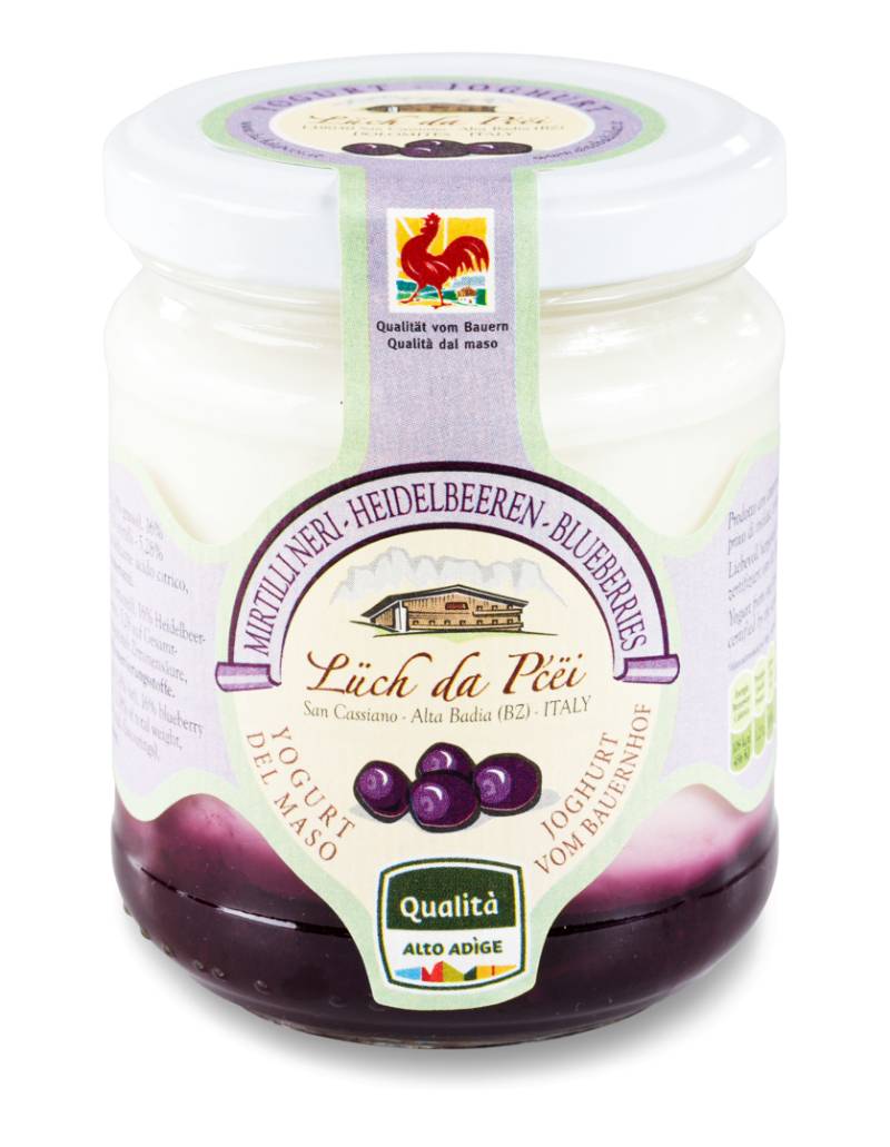 Joghurt mit Heidelbeeren Alta Badia von Lüch da Pcëi