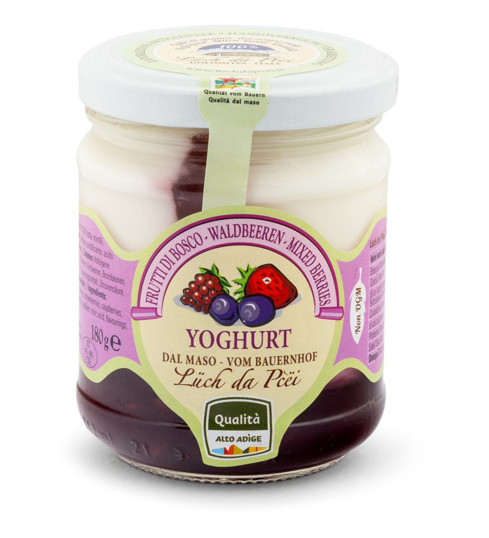 Joghurt mit Waldbeeren Alta Badia Joghurt mit Waldbeeren Alta Badia von Lüch da Pcëi