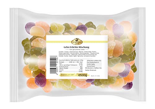 LÜHDERS Gelee-Früchte-Mix Vorratspackung | vegan | 500g von Lühders Quality