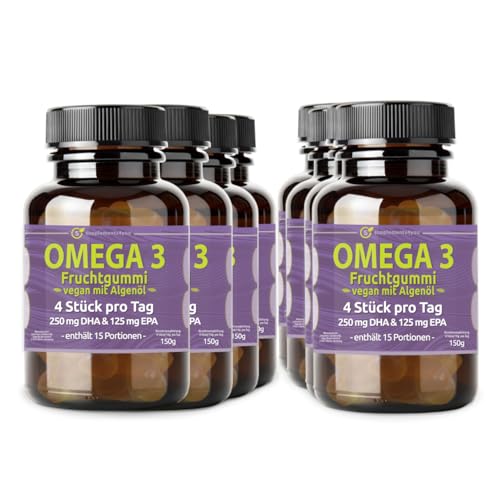 Omega 3 Gummies (480 Stück) mit DHA & EPA | 1200g | Supplements4you made by LÜHDERS von Lühders Quality