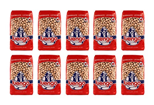 Garbanzo Weißer Luengo 10 x 1 kg (Box mit 10 Paketen) von Luengo