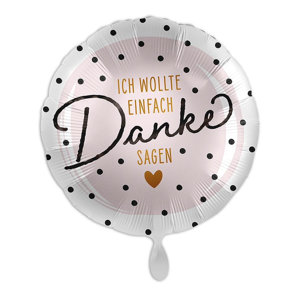 "Einfach Danke", runder Heliumballon Ø 34 cm von Luftballon-Markt GmbH