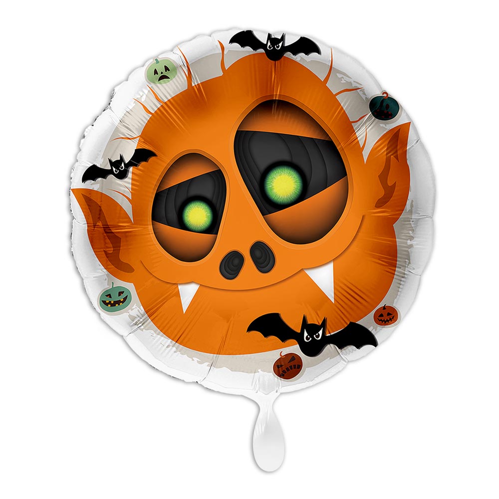 Halloween, Motiv Monster, Folienballon rund Ø 34 cm von Luftballon-Markt GmbH