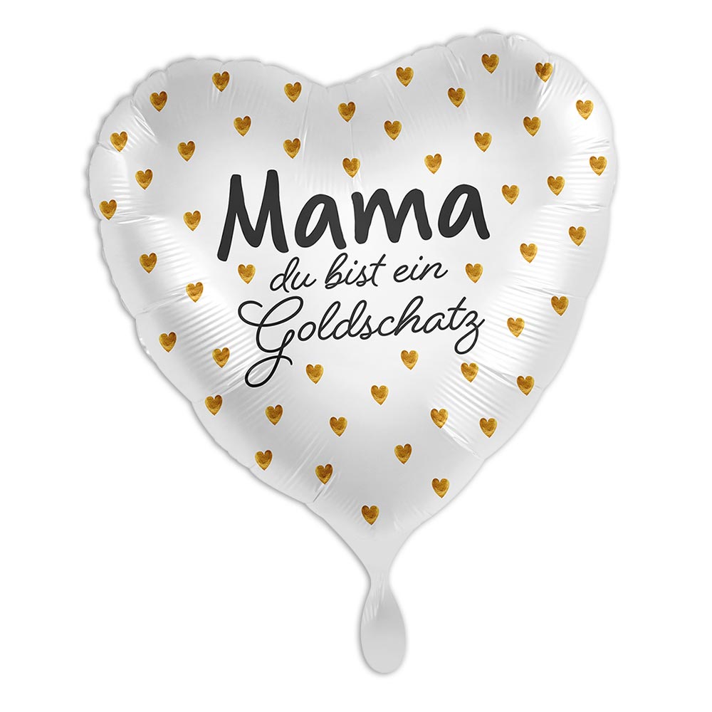 "Mama Goldschatz", Herzförmiger Heliumballon von Luftballon-Markt GmbH