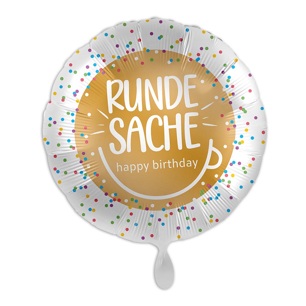 "Runde Sache", Heliumballon rund Ø 34 cm von Luftballon-Markt GmbH