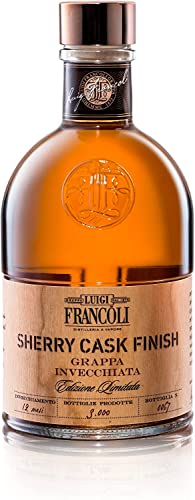 Luigi Francoli" Grappa SHERRY Cask Finish" 50cl. 40% vol. von Luigi Francoli