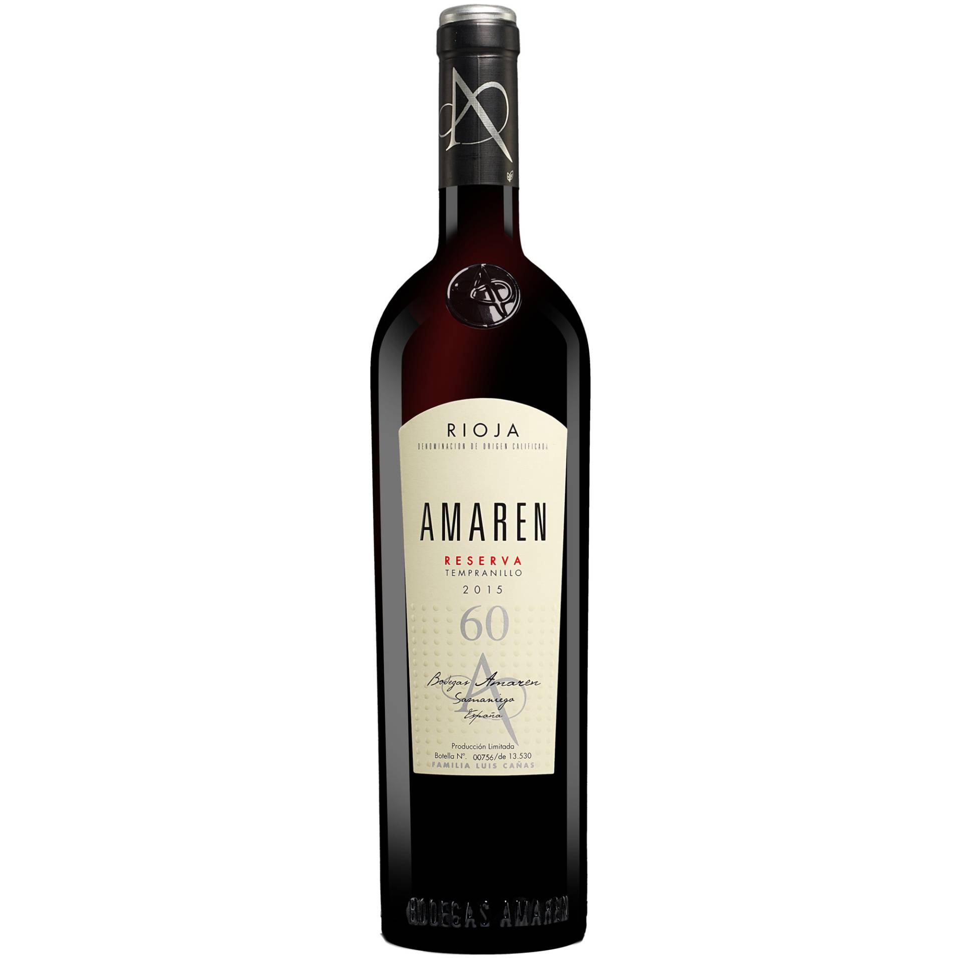 Luis Cañas »Amaren« Reserva 2015  0.75L 14.5% Vol. Rotwein Trocken aus Spanien von Luis Cañas