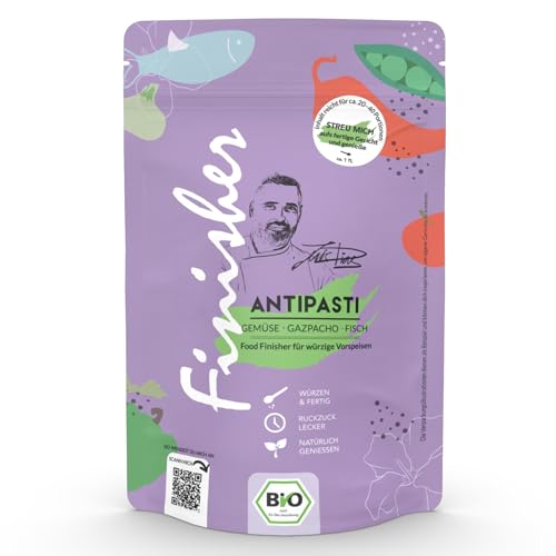 Bio Antipasti Food Finischer | 80g Gewürzzubereitung im Standbodenbeutel | Für Gemüse, Gazpacho, Fisch,Steak, Gemüse | by Luis Dias Bio Antipasti Food Finischer | 80g Gewürzzubereitung im Standbodenbeutel | Für Gemüse, Gazpacho, Fisch,Steak, Gemüse | by Luis Dias von Luis Dias