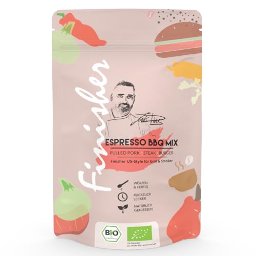 Bio Espresso BBQ Mix Food Finisher | 80g Gewürzzubereitung im Standbodenbeutel | Für Pulled, Pork, Steak, Burger, Braten, Schnitzel, Fleisch von Grill & Smoker | by Luis Dias von Luis Dias