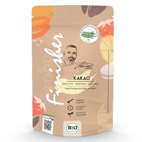 Bio Kakao Food Finisher | 80g Gewürzzubereitung im Standbodenbeutel | Für Früchte, Waffeln, Pancakes, Kuchen, Crêpes | by Luis Dias von Luis Dias