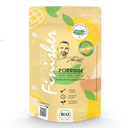 Bio Porridge Food Finisher | 80g Gewürzzubereitung im Standbodenbeutel | Für Porridge, Latte, Müsli, Joghurt, Milchschaum | by Luis Dias von Luis Dias
