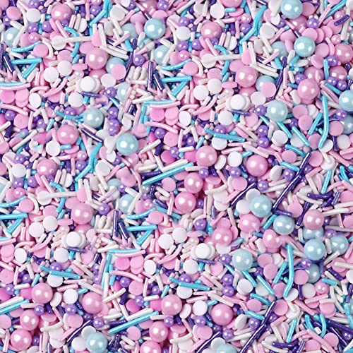 Lukinuo 8,4 Oz Pastell Sprinkles, weiß rosa lila blau Sprinkles, essbare Kuchen Cupcake Sprinkle, Dessert Keks Süßigkeiten Sprinkle Einhorn Meerjungfrau Sprinkle, Sprinkle Jimmies Mix für Backen Dekor Lukinuo 8,4 Oz Pastell Sprinkles, weiß rosa lila blau Sprinkles, essbare Kuchen Cupcake Sprinkle, Dessert Keks Süßigkeiten Sprinkle Einhorn Meerjungfrau Sprinkle, Sprinkle Jimmies Mix für Backen Dekor von Lukinuo