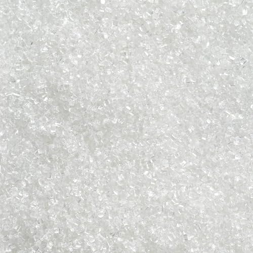 Lukinuo Sanding Zucker weiß essbaren Zucker Sprinkles Zucker für Cake Decor essbaren Kristall Candy White Pearl Zucker für Hochzeit Urlaub Backen Cupcake Cookie Eis Dekoration- 3 oz von Lukinuo