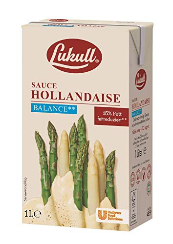 Lukull Sauce Hollandaise balance (15 Prozent Fett) zart, cremig und gelingsicher, 1er Pack (1 x 1 l) von Lukull