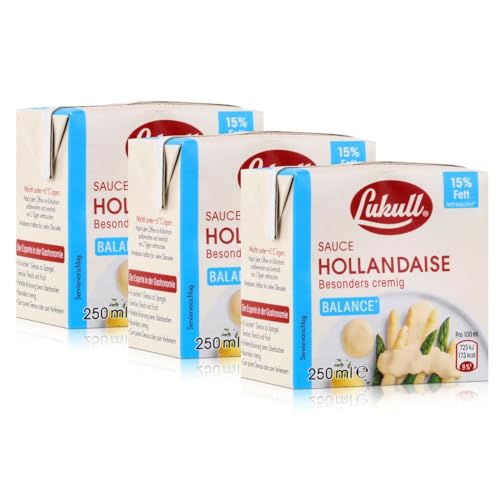 Lukull Sauce Hollandaise balance (3 x 250ml Packung) von Lukull