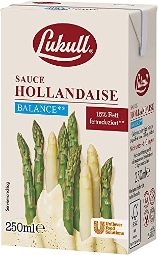 Lukull Sauce Hollandaise balance - 15% fettreduziert 3er (3x 250ml Packung) von Lukull