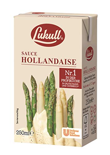 Lukull Sauce Hollandaise sofort einsetzbar, zart, cremig und gelingsicher, 1er Pack (12 x 250 ml) von Lukull