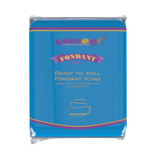 Lumea Rollfondant, 500g, für Torten & Kuchen, elastisch & reißfest, glutenfrei & laktosefrei, Vanillenote - Blau Lumea Rollfondant, 500g, für Torten & Kuchen, elastisch & reißfest, glutenfrei & laktosefrei, Vanillenote - Blau von Lumea